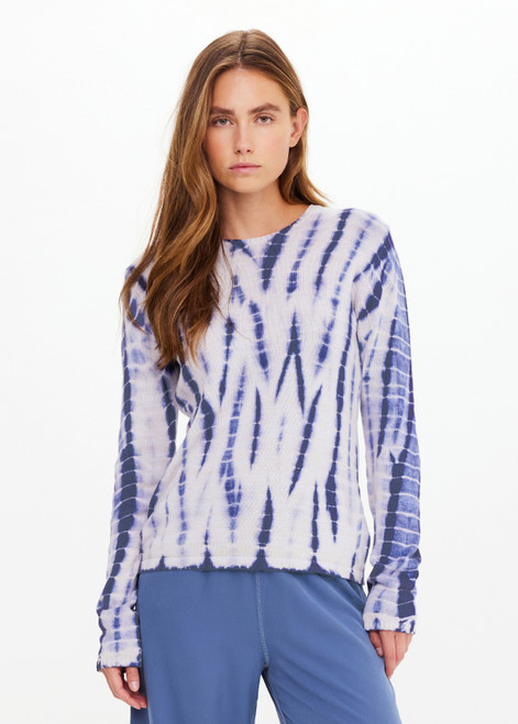 AMANA LONG SLEEVE KNIT TOP in TIE DYE | The UPSIDE